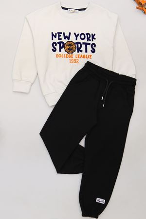 6-9 Yaş Şardonlu Yumoş Kumaş Takım Gri - 2264058.1576.