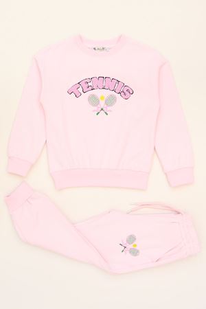 6-9 Yaş Şardonlu Yumoş Kumaş Takım Açıkpembe - 6264361.1576.