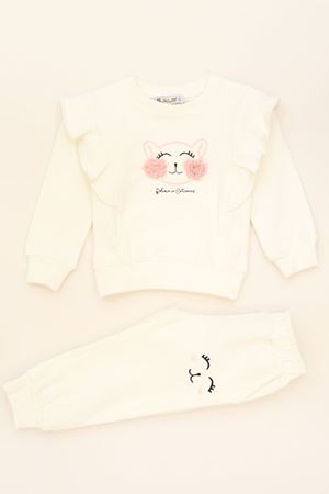 2-5 Yaş Şardonlu Yumoş Kumaş Takım Ekru - 5264329.1576.