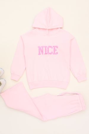 6-9 Yaş Şardonlu Yumoş Kumaş Takım Açıkpembe - 6264359.1576.