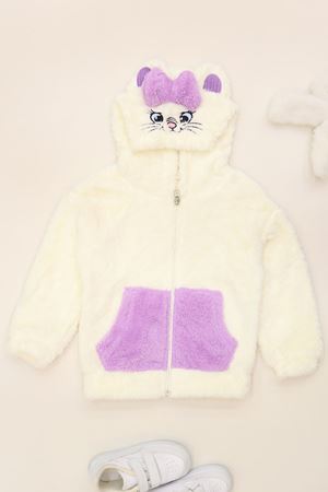 3-7 Yaş Welsoft Kumaş Fermuarlı Sweat Ekru - 52029.1576.