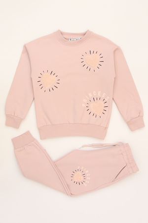 6-9 Yaş Şardonlu Yumoş Kumaş Takım Pudra - 6264320.1576.