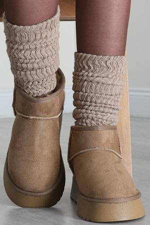 Yüksek Taban İçi Kürklü Bot Vizon - 31467.264.