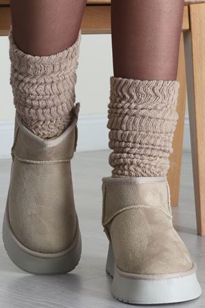 Yüksek Taban İçi Kürklü Bot Taş - 31467.264.