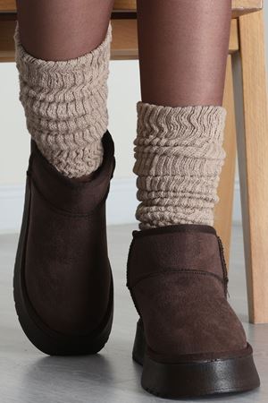 Yüksek Taban İçi Kürklü Bot Acıkahve - 31467.264.