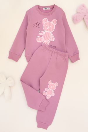 3-7 Yaş 3 İplik Şardonlu İkili Takım Gülkurusu1 - 50900.1867.