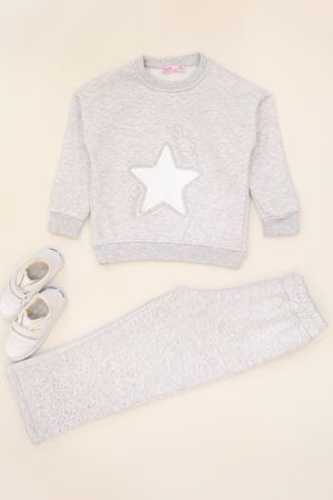 5-12 Ya 3 İplik Şardonlu İkili Takım Gri - 60320.1867.