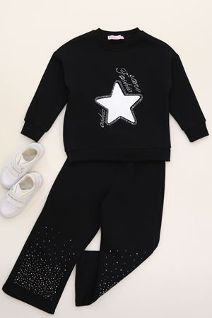 5-12 Yaş 3 İplik Şardonlu İkili Takım Siyah - 60320.1867.
