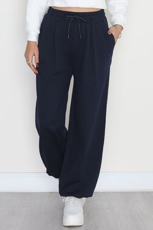 2 İplik Pileli Eşofman Altı Lacivert - 52008.1857.