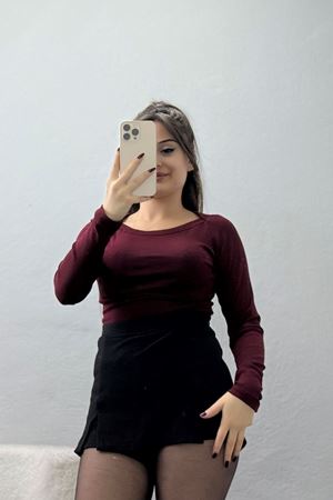 Kayık Yaka Penye Body Bordo - 42642.1868.