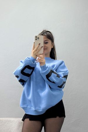 3 İplik Şardonlu Oversize Sweat Bebemavi - 50923.1878.