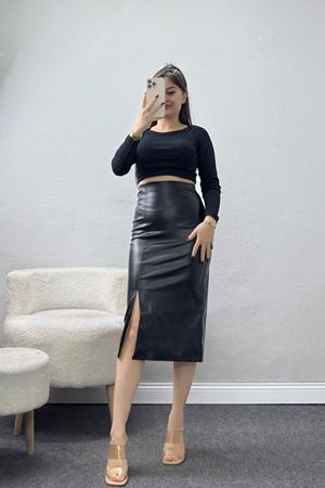 Deri Kalem Etek Siyah - 51043.1223.