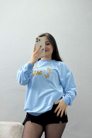2 İplik Baskılı Sweatshirt Bebemavi - 31303.1878.
