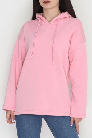 3 İplik Şardonlu Sweat Pembe - 42610.1878.