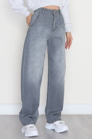 Baggy Kot Pantolon Gri - 31587.1566.