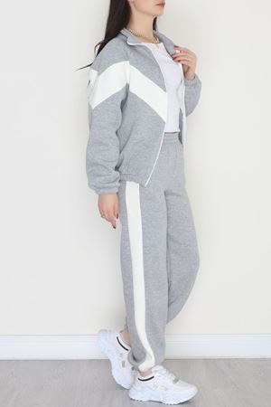 3 İplik Kompakt Fermuarlı Eşofman Takım Griekru - 42523.1878.