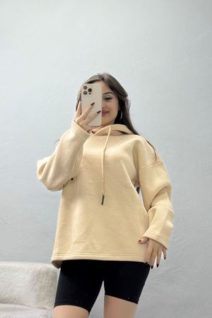 3 İplik Şardonlu Sweat Bej - 42610.1878.