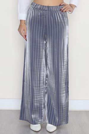 Beli Lastikli Saten Pantolon Lacivert - 4109.1595.