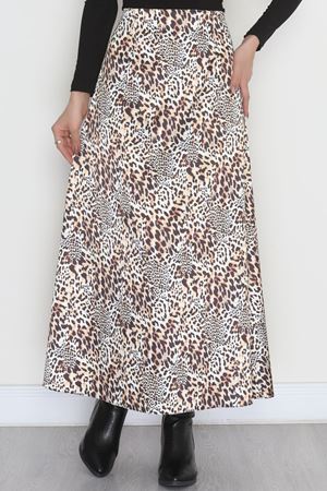 Desenli Saten Etek Leopar - 4329.1595.