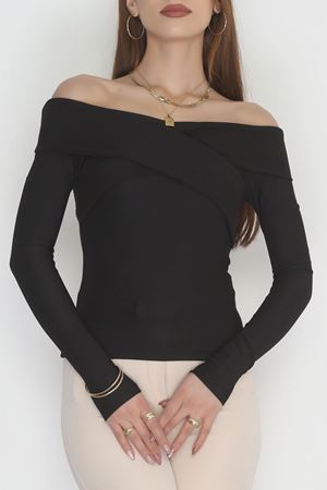 Madonna Yaka Bluz Siyah - 4331.1595.