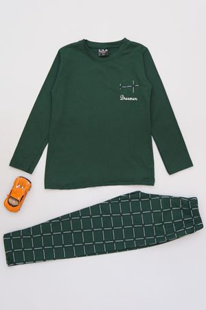 5-12 Yaş Erkek Süprem Pijama Takımı Zümrütekose - 42519.1048.