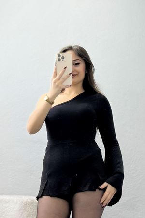Tek Omuz Basic Bluz Siyah - 4275.1595.