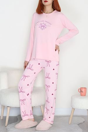 Soft Milan Enjeksiyon Baskılı Pijama Takımı Pembefiyonk - 664.1287.