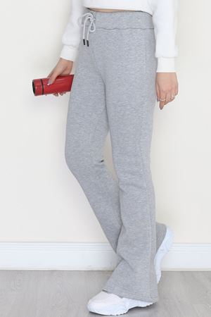 3 İplik İspanyol Paça Eşofman Altı Gri - 42522.1878.