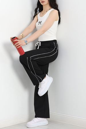 Biyeli Eşofman Altı Siyah - 50662.1005.