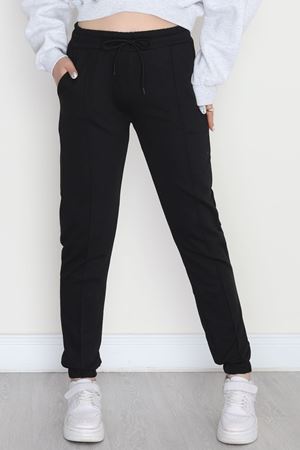 Paça Lastikli Çımalı Eşofman Altı Siyah - 70226.1431.