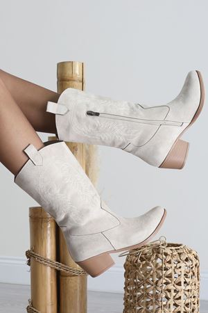 Kovboy Çizme Bejsüet - 31568.1846.