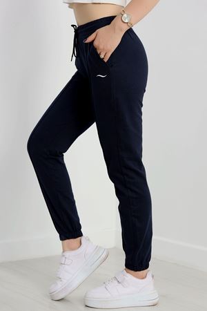 Baskılı Paça Lastik Eşofman Altı Lacivert - 41316.1431.