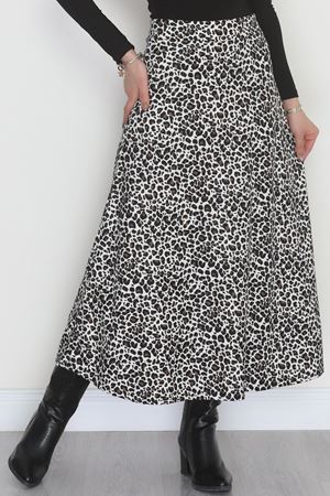 Süet Mevlana Etek Leopar - 51060.1355.