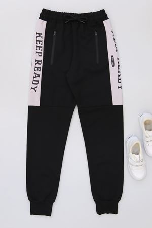 8-16 Yaş 2 İplik Likralı Eşofman Altı Siyah2 - 42183.2066.