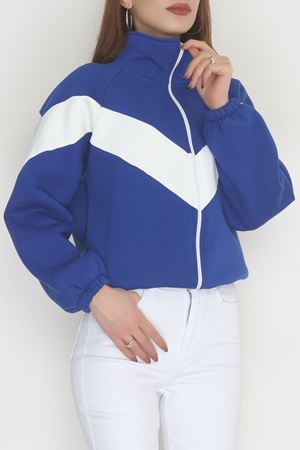 3 İplik Kompakt Oversize Fermuarlı Sweat Saksekru - 42504.1878.