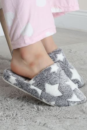 Peluş Ev Terliği Füme - 31420.264.