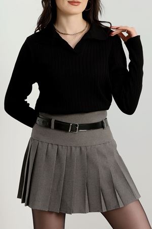 Polo Yaka Triko Siyah - 4071.2043.