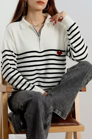 Akrilik Fermuarlı Triko Kemik - 31062.1766.