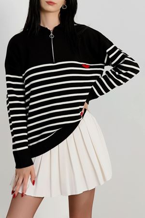 Akrilik Fermuarlı Triko Siyah - 31062.1766.