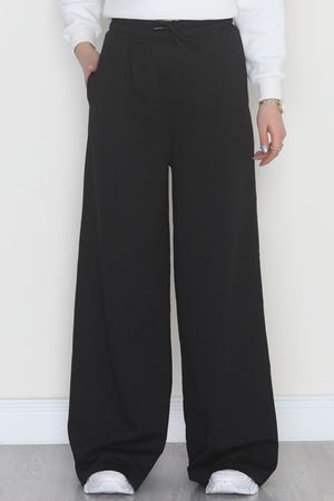 2 İplik Çımalı Eşofman Altı Siyah - 52027.1857.