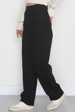 Bel Tokalı Baggy Kot Pantolon Siyah - 42472.1606.