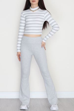 Raporlu Ribana Kumaş İkili Takım Gri - 42688.1567.