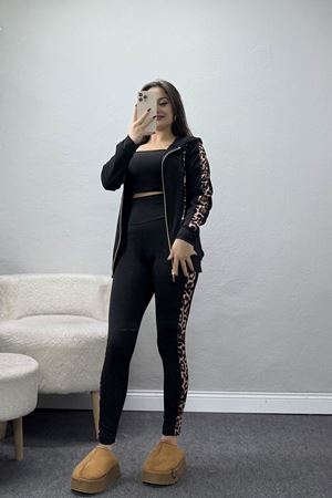 Şeritli Dalgıç Takım Siyah - 52013.1005.