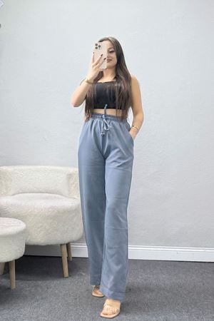 Beli Lastikli Dabıl Palozzo Pantolon Antrasit1 - 90714.1837.