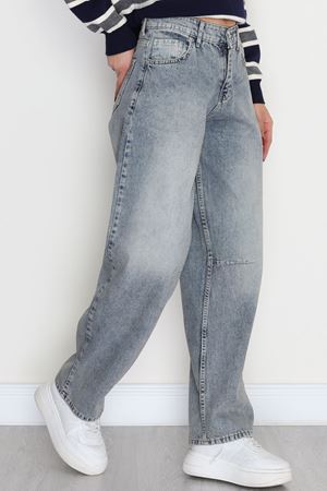 Tokalı Baggy Kot Pantolon Tintli - 31159.2059.
