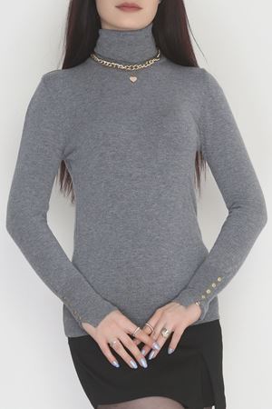Viskon Elit Boğazlı Triko  Antrasit - 31057.1766.