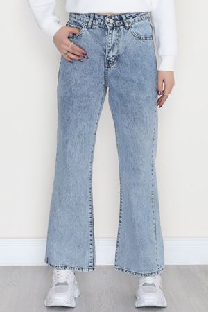 İspanyol Paça Kot Pantolon Buzmavi - 42687.1836.