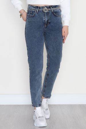 Mom Kot Pantolon Çelikmavi - 42685.1836.