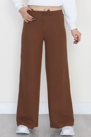 Şardonlu Selanik Kumaş Pantolon Kahve - 51066.1837.