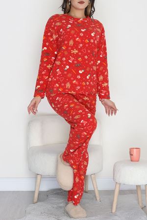 Polar Alt Üst Aynı Pijama Takımı Kırmızıyılbaşı - 168.1287.